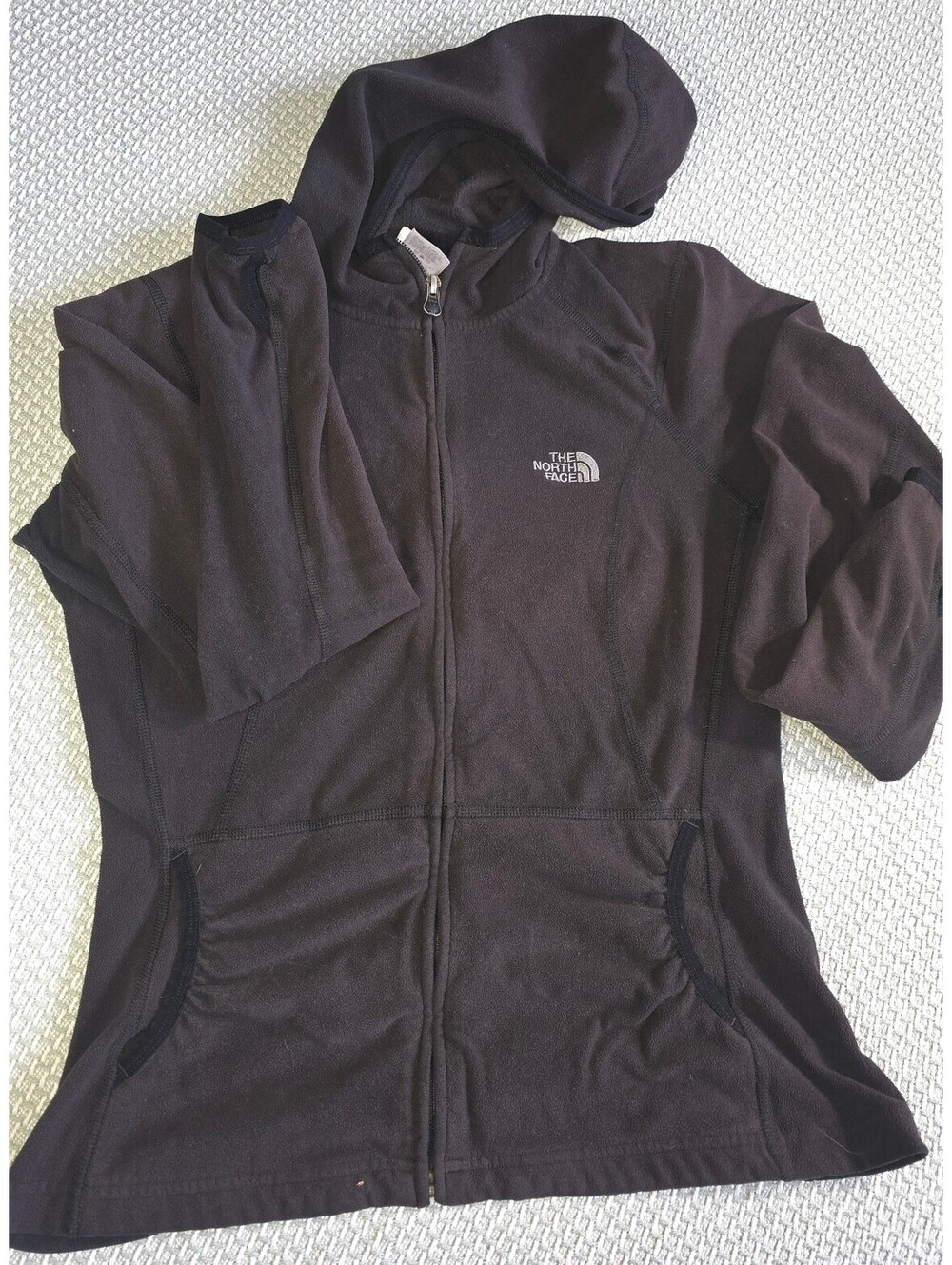 The North Face black women's hooded zip up jacket size medium